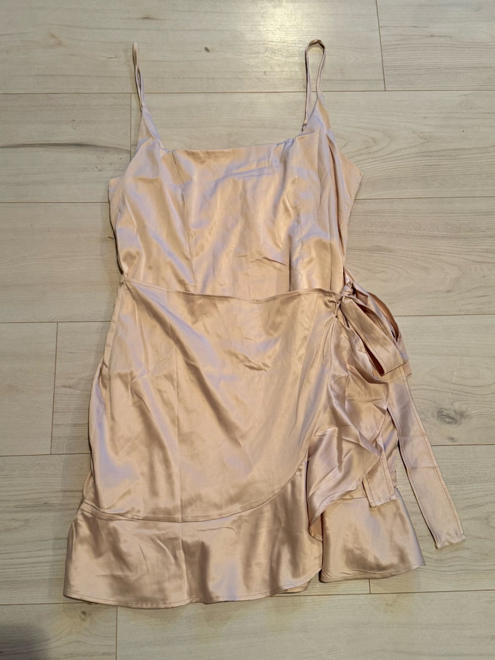 Princess Polly Cottage Hill Mini Dress in Champagne NWT